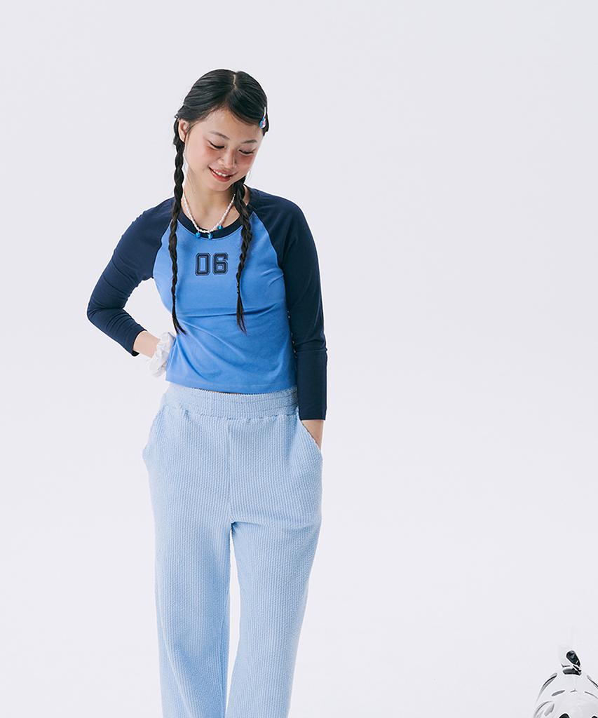 JUNEJUNE SPACE No.6 Raglan T-Shirt_Navy