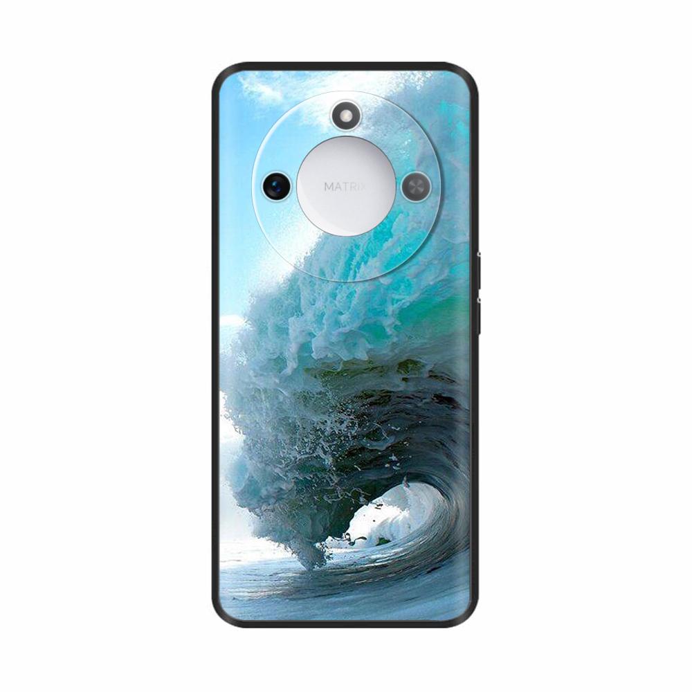 For Honor X9c Smart Case On HonorX9c X 9c Cases Cute Cartoon Astronaut Pattern Painted Silicone Shockprood Back Cover Funda Capa