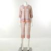 Venus Soft Comfortable Polyester Flower Border Home Wear Set[vevps117w]