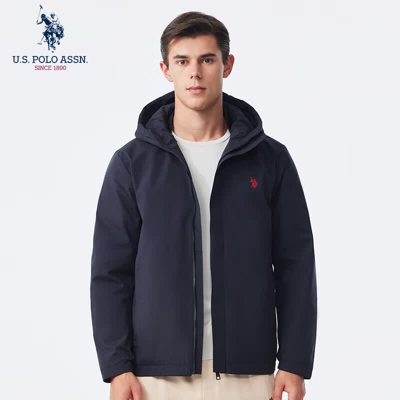 U.S. Polo Assn. Herren-Daunenjacke mit Kapuze