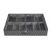 Under Bed Shoe Organizer Smooth Zipper Dustproof Non Woven Fabric 10 Grids Soft Partition Underbed Shoes Container for Sneakers