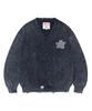 Aeca Washed Destroyed Cardigan-Navy