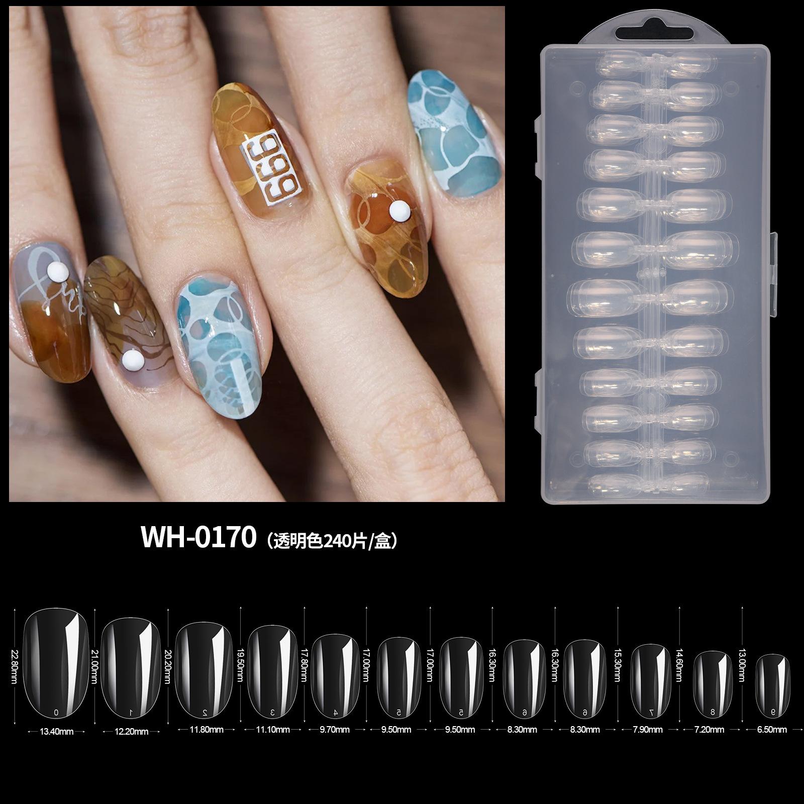 

Бесшовные накладки для ногтей, без шлифовки, капли воды, матовый миндаль, полная наклейка и половина наклейки, удлиненный маникюрный салон 240 шт.