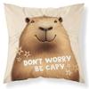 Pillowcase 40x40 Jasiek Cotton Zipper Capybara Animals