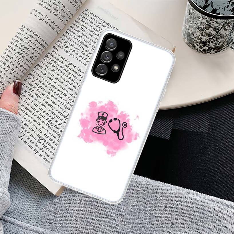 Nurse Medical Medicine Phone Case for Samsung Galaxy A17 A16 A15 A14 A13 A57 A56 A55 A54 A53 A37 A36 A35 A34 A33 A26 A25 A24 A23