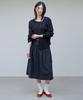 Awi Voluminous Shirred Skirt_Black