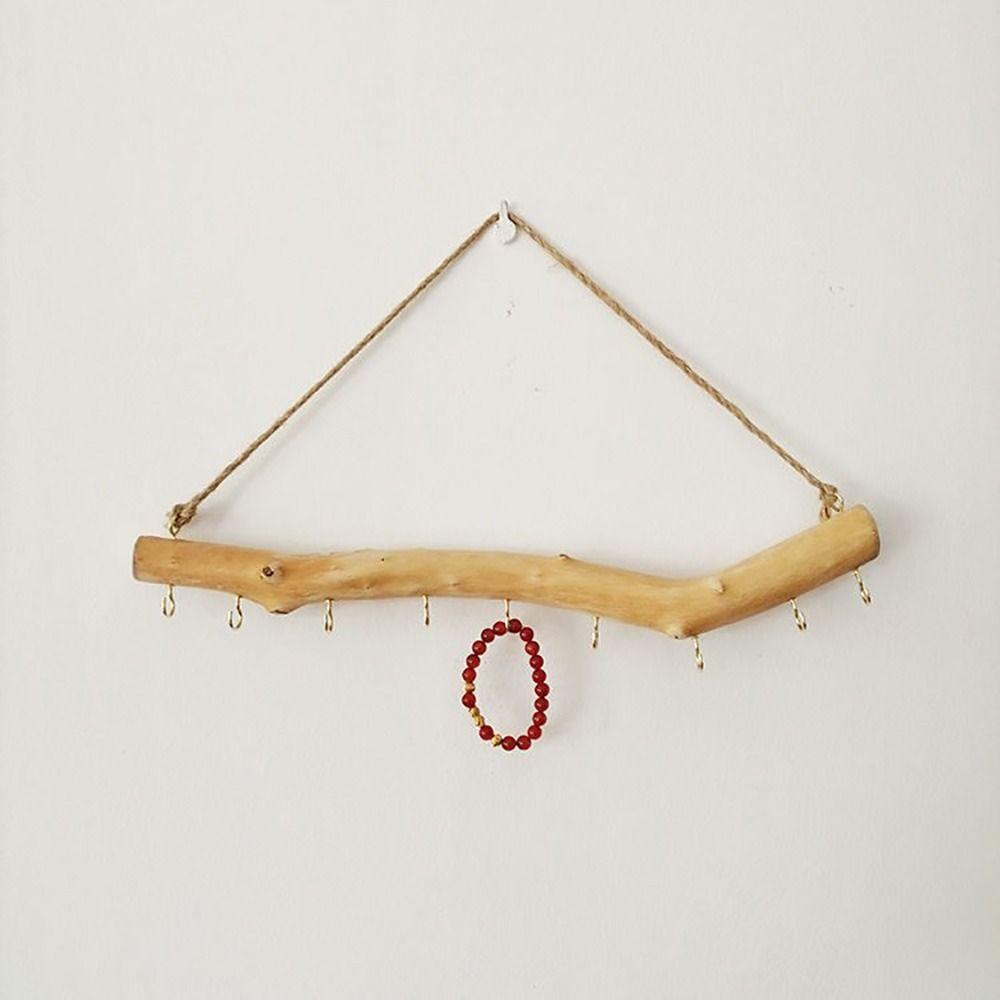 Gancio a Parete in Legno Gancio da Parete Design a Ramo Gancio Appeso Ganci Multipli Lunghezza 40cm Gancio Organizzatore