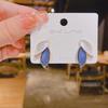 LATS French Exquisite Leaf Earrings Korean Light High Design Sense Stud Earring Unusual Jewelry for Women