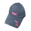 American Soft Top Ripped Letter Baseball Cap Men's and Women's Trendy Brand Cap Showing Face Small Embroidery Hat