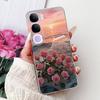 For Vivo V40 Lite 5G IDN Case V2417 Clear Cute Cat Fashion Butterfly Love Painted Soft Phone Case For Vivo V40 Lite 4G IDN Cover