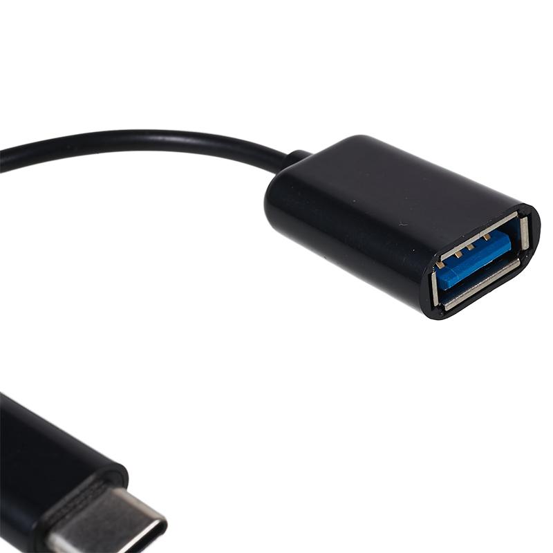 

USB 3.1 Type-C Male to USB 2.0 A Female OTG Cable White