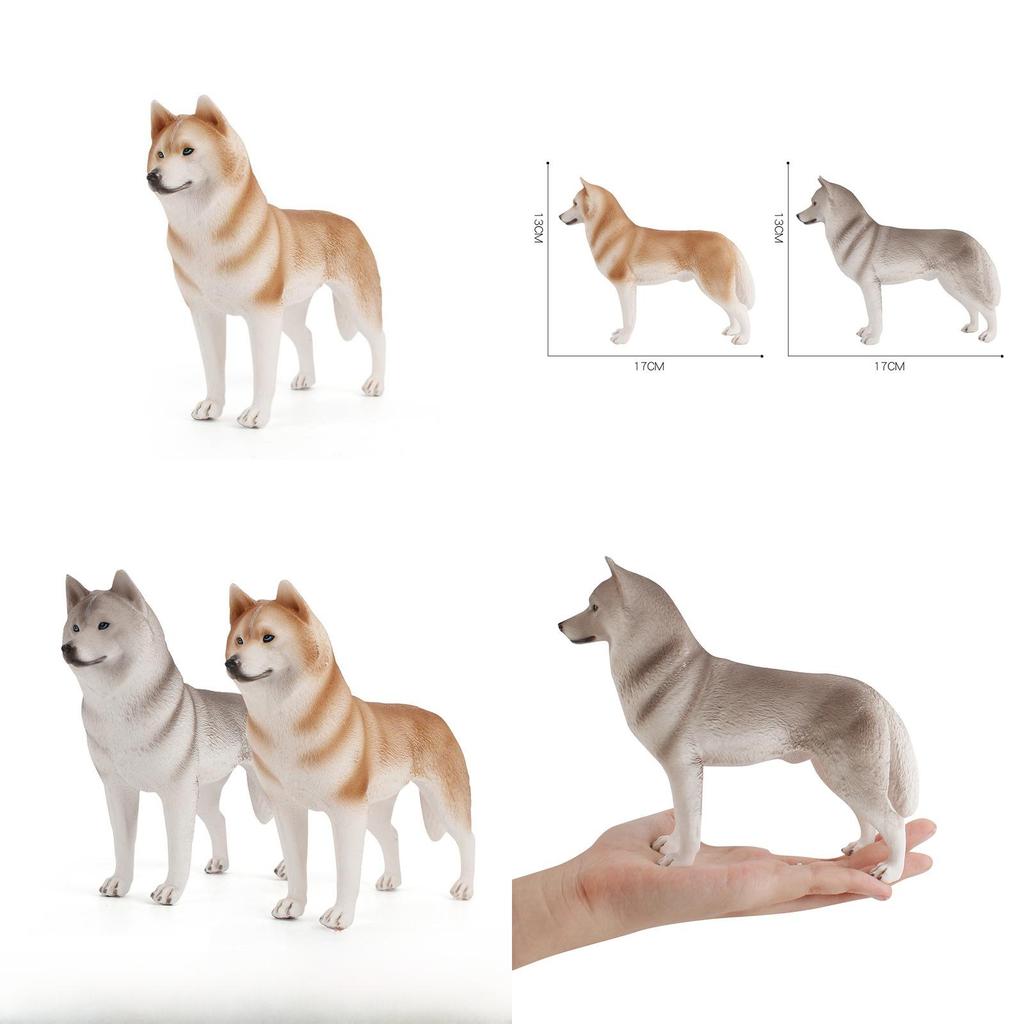 Hand Painted Husky Sled Dog Figurine For Animal Lovers And Collectors