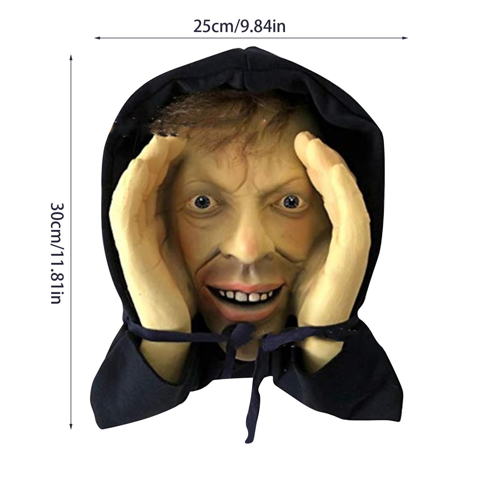 

Scary Peeper Freak Halloween Decoration, Scary Peeper Window Prank, Indoor And Outdoor Window Stickers For Spooky House Party One Size чорний