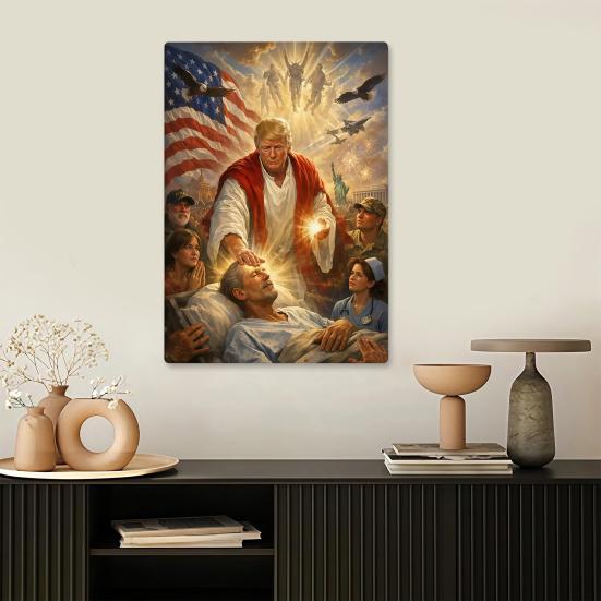 Poster Presidente Gesú Arte da Parete Poster su Tela Stile Vintage Pittura Decorativa per Soggiorno Camera da Letto Corridoio Decorazione Murale