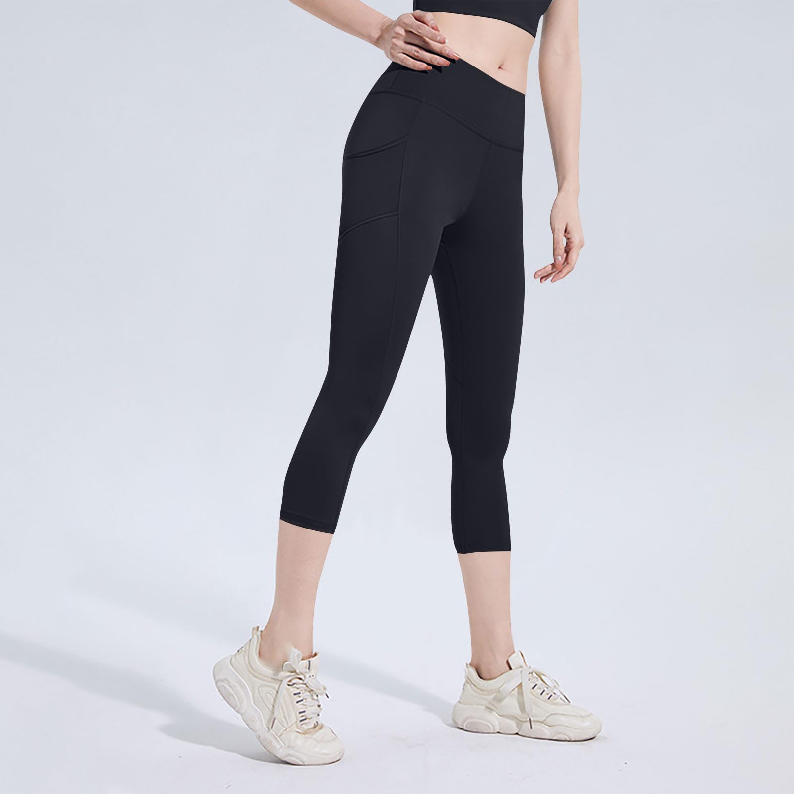 Women s Casual And Fashionable Color Loose Pants With Pocketes S