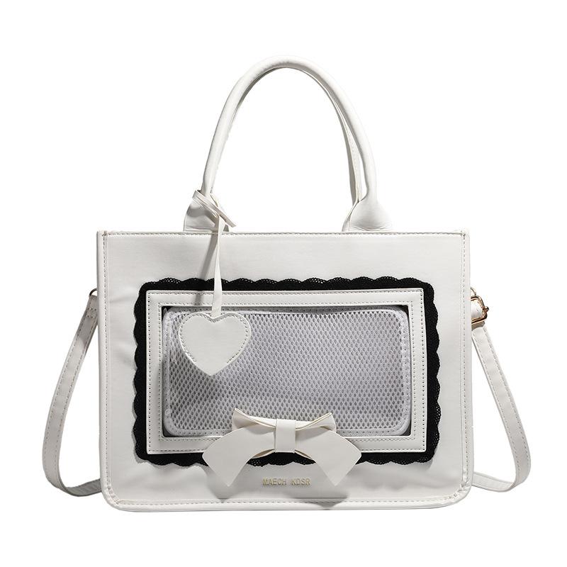 

Маленькая сумка для еды, повседневная студенческая сумка через плечо для униформы, повседневная сумка для поездок на работу и обратно для девочек