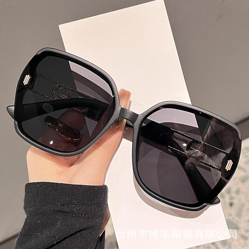Polygon Light Luxury Fashion Large Frame Sunglasses Women S Anti-Ultraviolet Versatile Sunglasses Trend