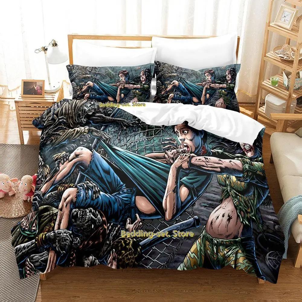 Set Biancheria da Letto Comics Extinction Parade Set da tre pezzi Cartone Animato Anime Adulto Bambino Camera da Letto Set Copripiumino lençol de cama casal