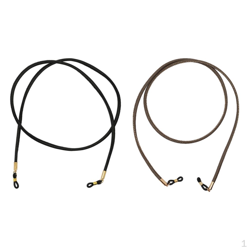 

2 шт. Спортивный шнурок-держатель для очков, ПУ ремешок, фиксатор для солнцезащитных очков