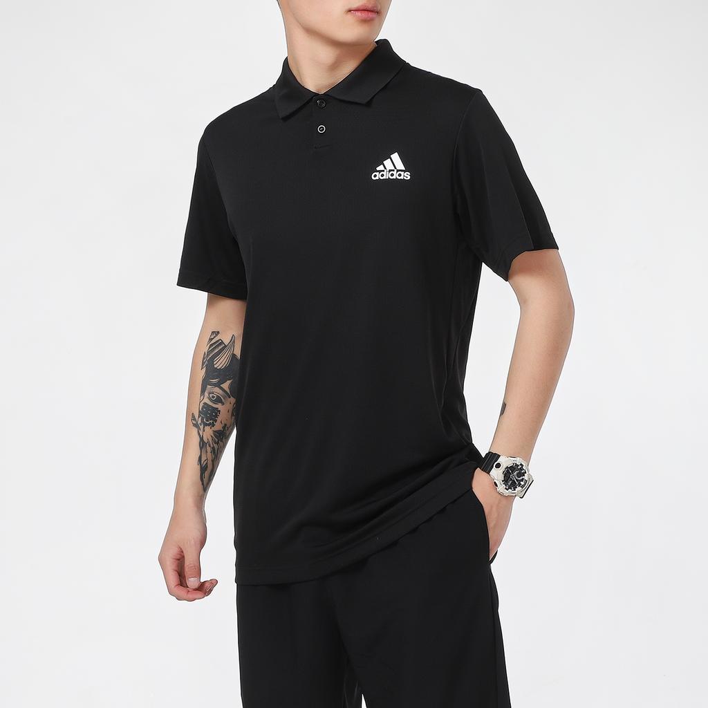 New Adidas Polo Shirts Men Black GH7670