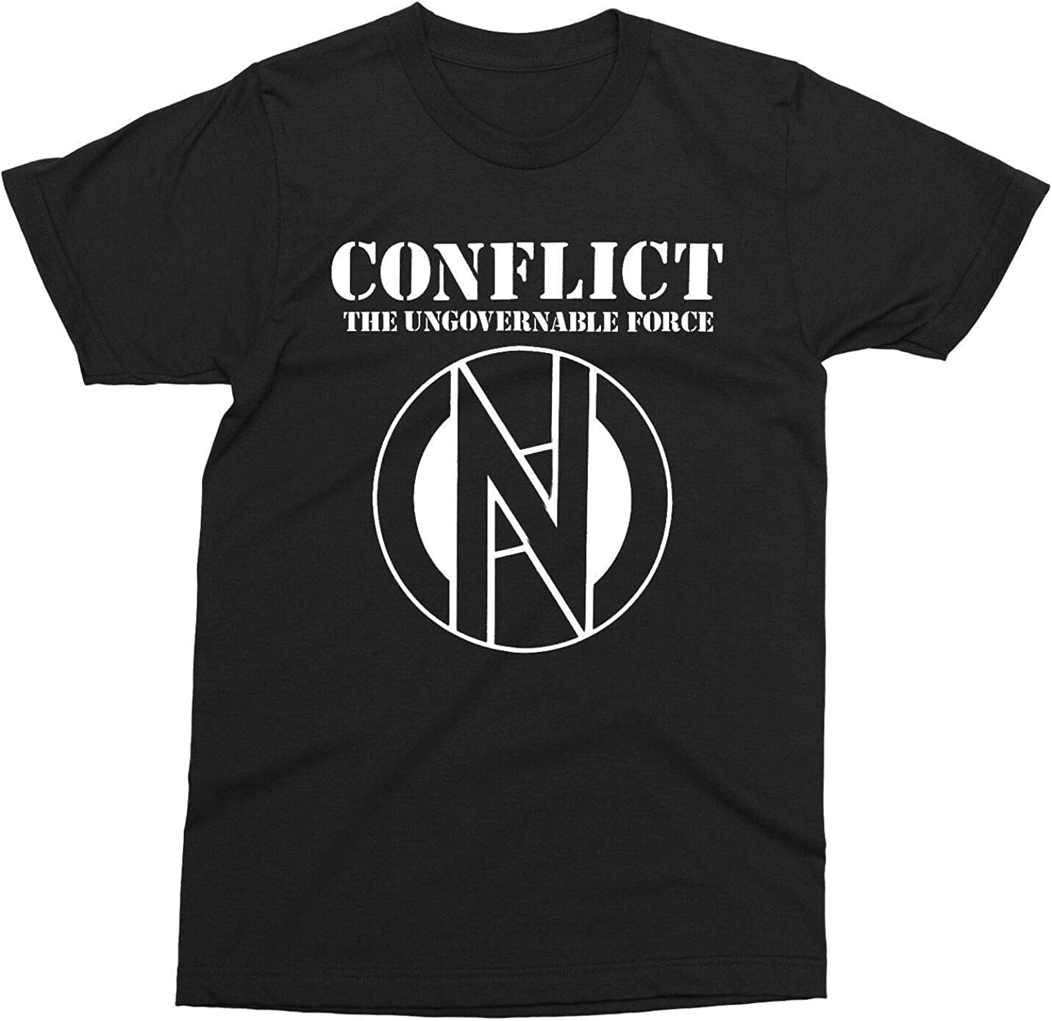 Conflict - Ungovernable Force Shirt, Punk, Anarcho Punk, Crass XL чёрный