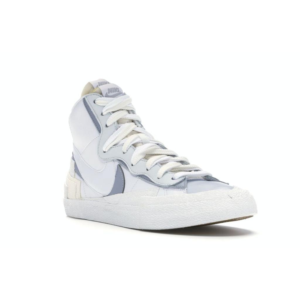 Nike Sacai X Blazer Mid White Grey Unisex Sneakers Wolf-Grey BV0072-100