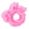 Pink Color Silicone Fondant Mold 3D Sculpted Pattern Baking Decor Tool  For Cake Decoration