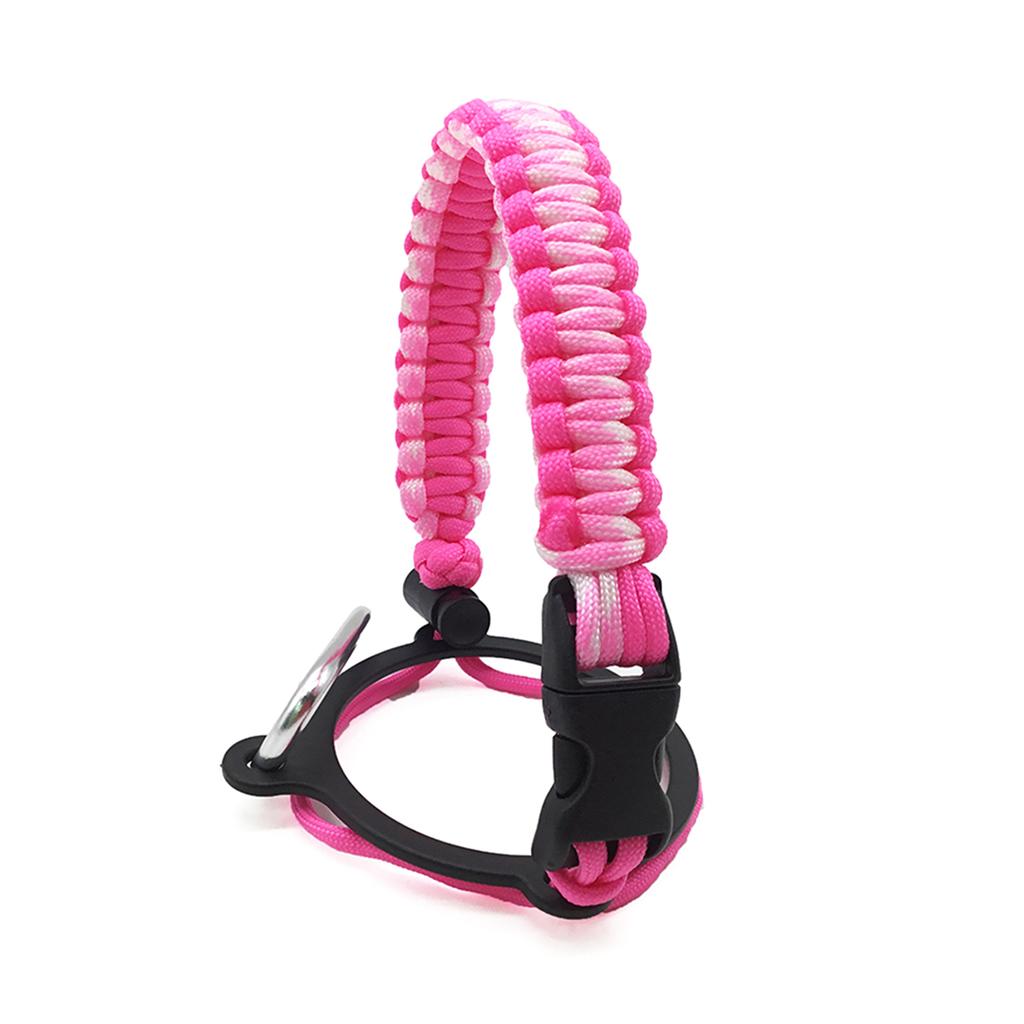 Trinkflaschenriemen Paracord Trinkflaschen-Tragegriff mit Sicherheitsringen und Karabiner für Hydro Flask Weithalsflasche