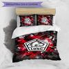 LOSC Lille FC Printed 3PCS Bedding Set Breathable Duvet Cover with Pillowcases Decorative Bed Linen for Bedroom Home