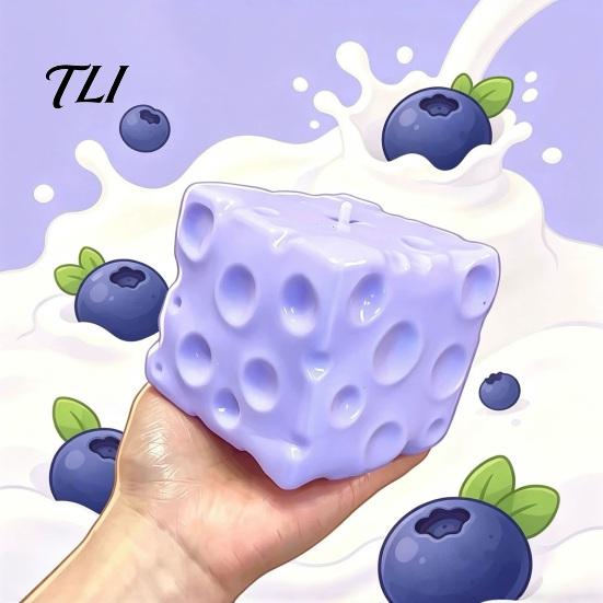 Anti-Angst-Handspielzeug Blaubeer-Käse-Quetschspielzeug, Langsam aufsteigendes Stressabbau-Fidget zur Konzentrationsförderung für Kinder und Erwachsene, Sensorischer Übungsgerät