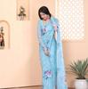 Trending Indian Ready To Wear Blue Georgette Saree