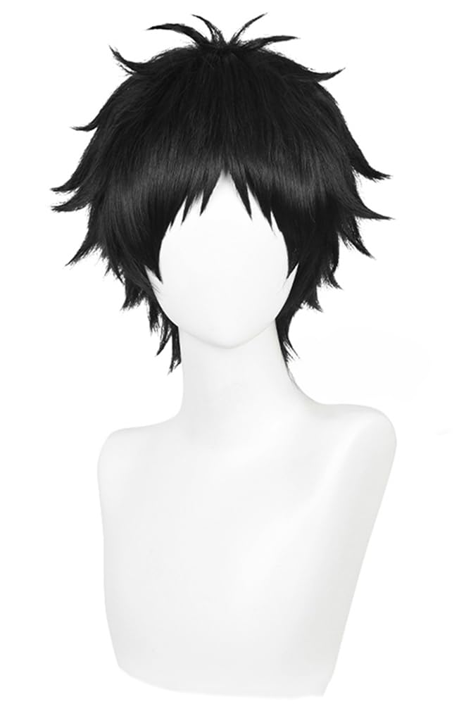 

Cosplay wig with net, Akaashi Keiji (Akaashi Keiji) black short wig