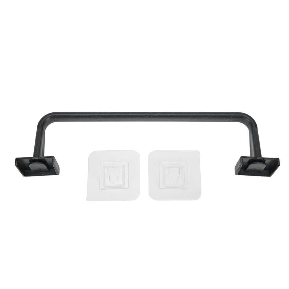 Self-Adhesive-Towel Rod Towel Bar Stick-On Wall Bath Towel Holder Rail Rack