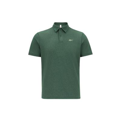 Knitted Sports Polo Shirt Men Tops Dark-Green 23RMS417MGL1