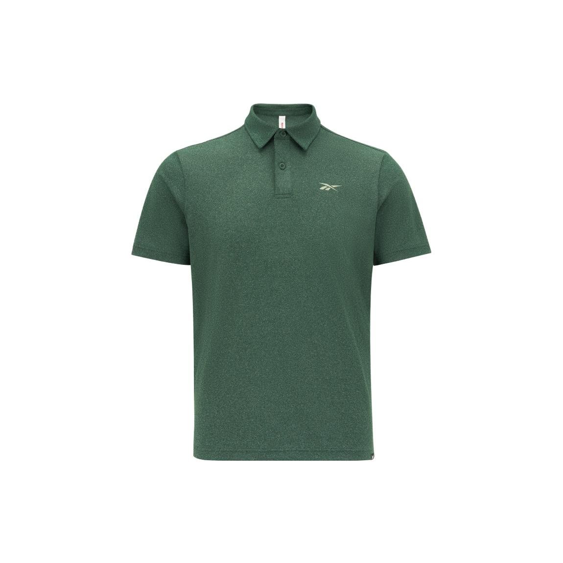 

Reebok Knitted Sports Polo Shirt Men tops Dark-Green 23RMS417MGL1 XL