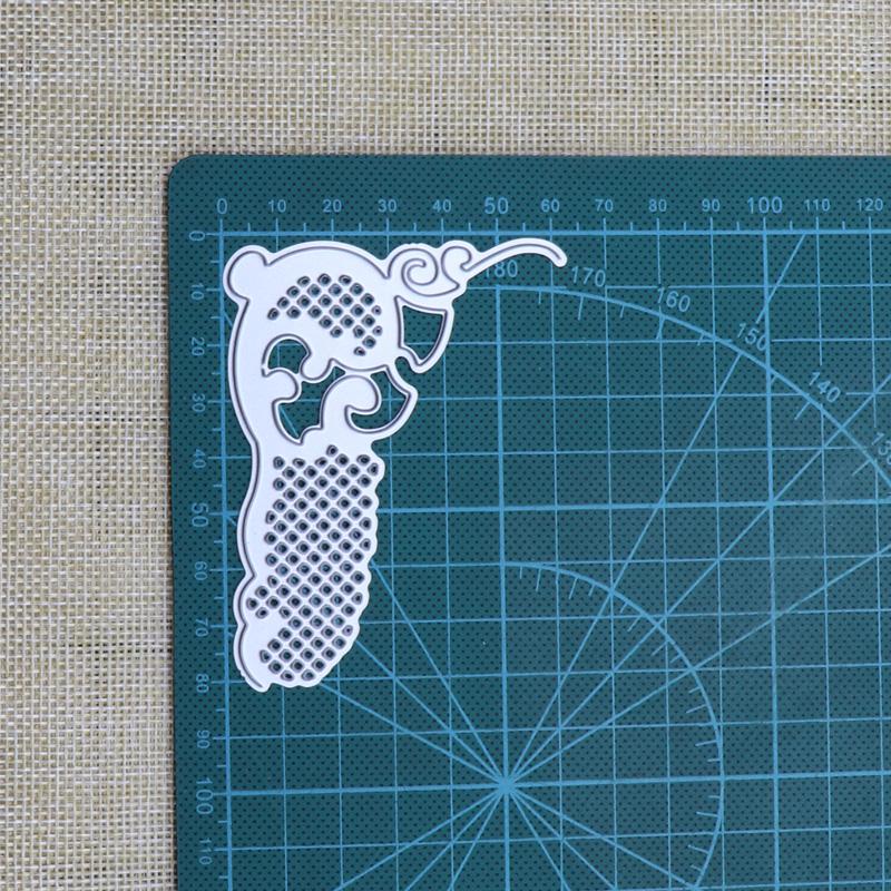 

Металлические штампы Кружевной конверт Край DIY Скрапбукинг Фотоальбом Декор Тиснение Бумага Картон Ремесло серебряный