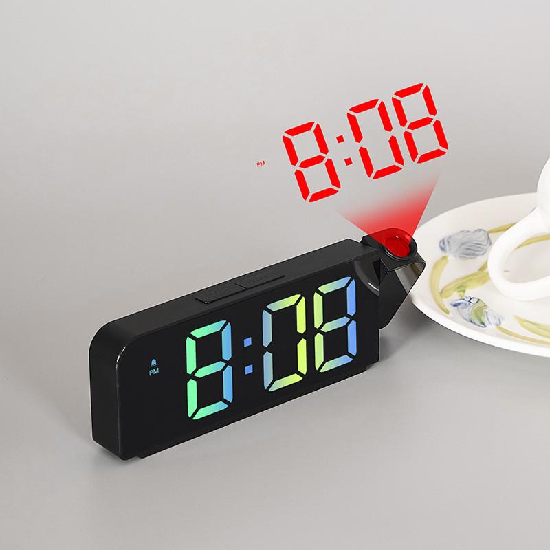 Modern Minimalist Digital Alarm Clock With Led Display And Temperature For Home Use