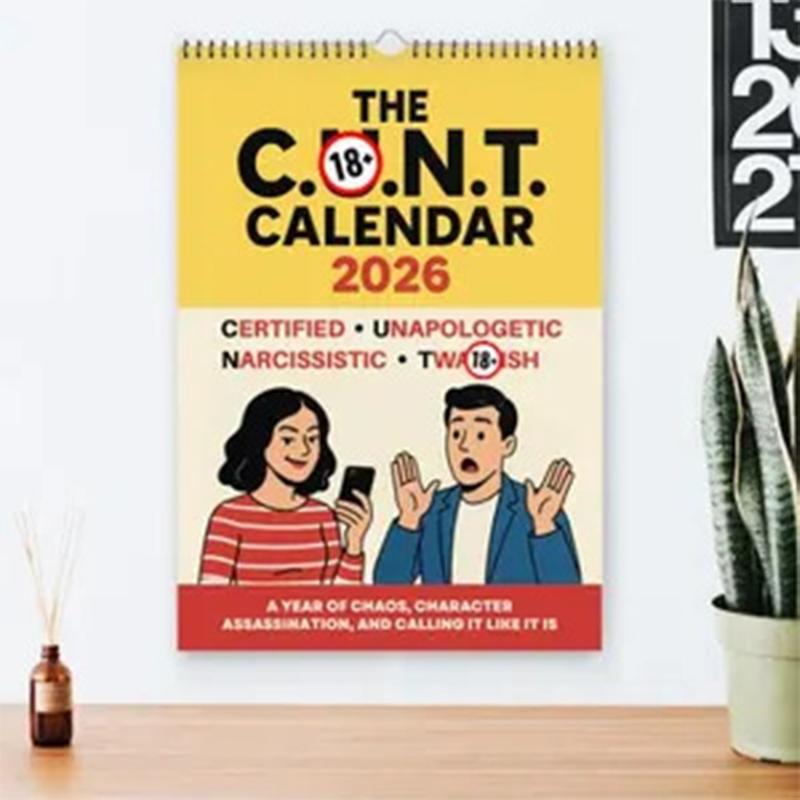 2026 Calendar - Easy-to-Hang Calendar To Welcome the New Year  Desk Calendar Planner Funny Calendar Wall Calendar