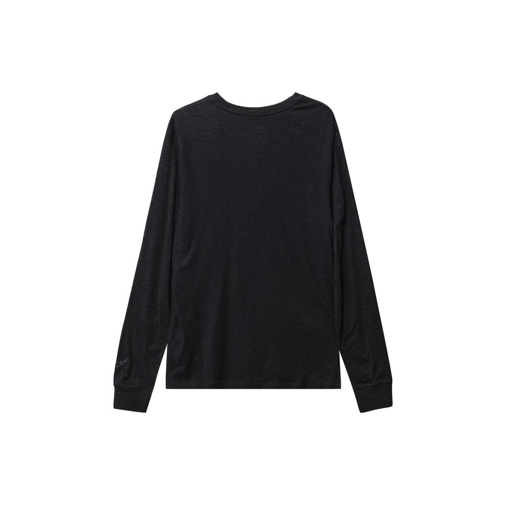 Nike Alphabet Animal Pattern Print Crew Neck Long Sleeve T-Shirt Men Tops Black FJ2405-010