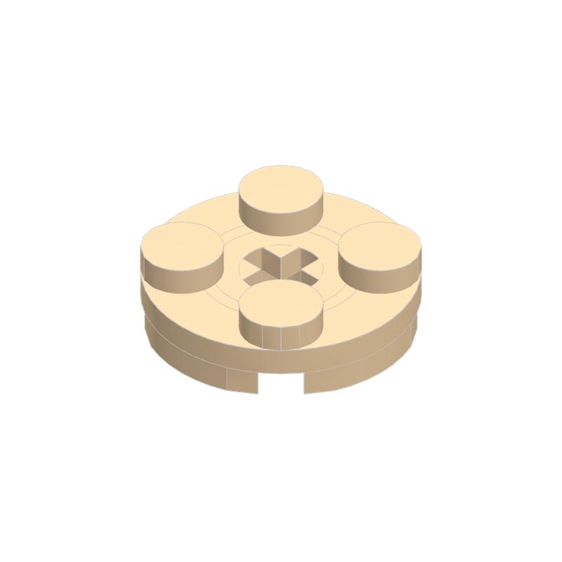 Non-Toxic 10Pcs 4032 3/4 Circular Plate Building Block Moc Color Compatible With Brick Diy Children'S Toy Assembly Box