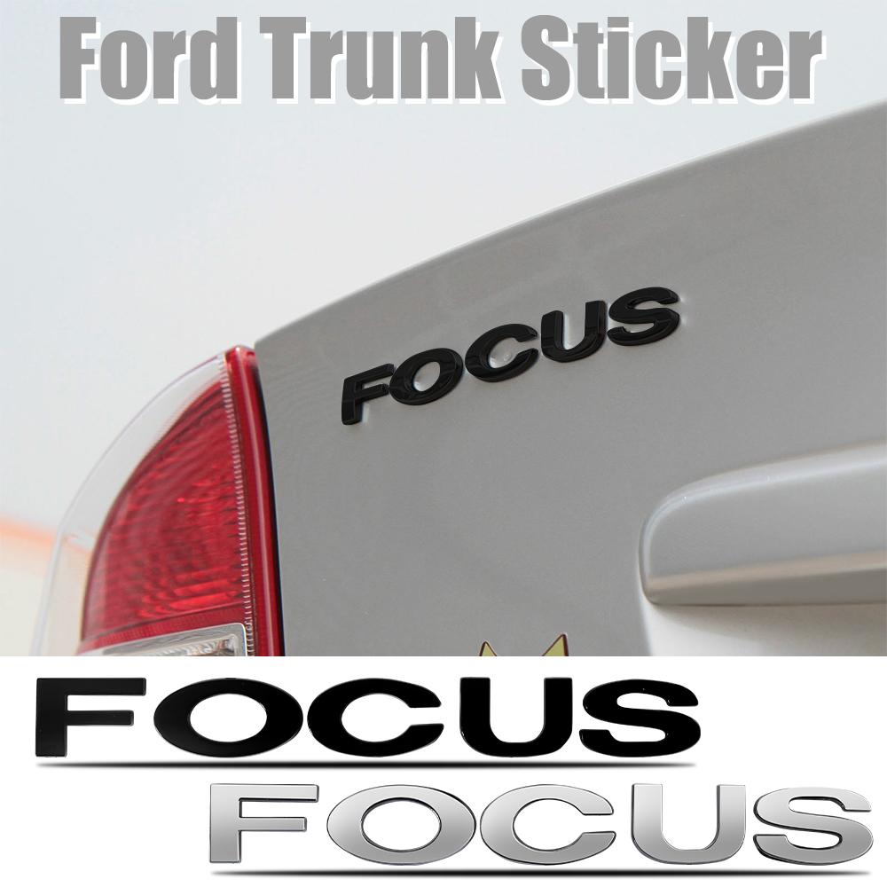 1pc 3D ABS Chrome Car Sticker Sport Emblem Auto Badge Decal Stickers For Ford ST Focus Mk2 3 Edition Fusion Mustang Accessories