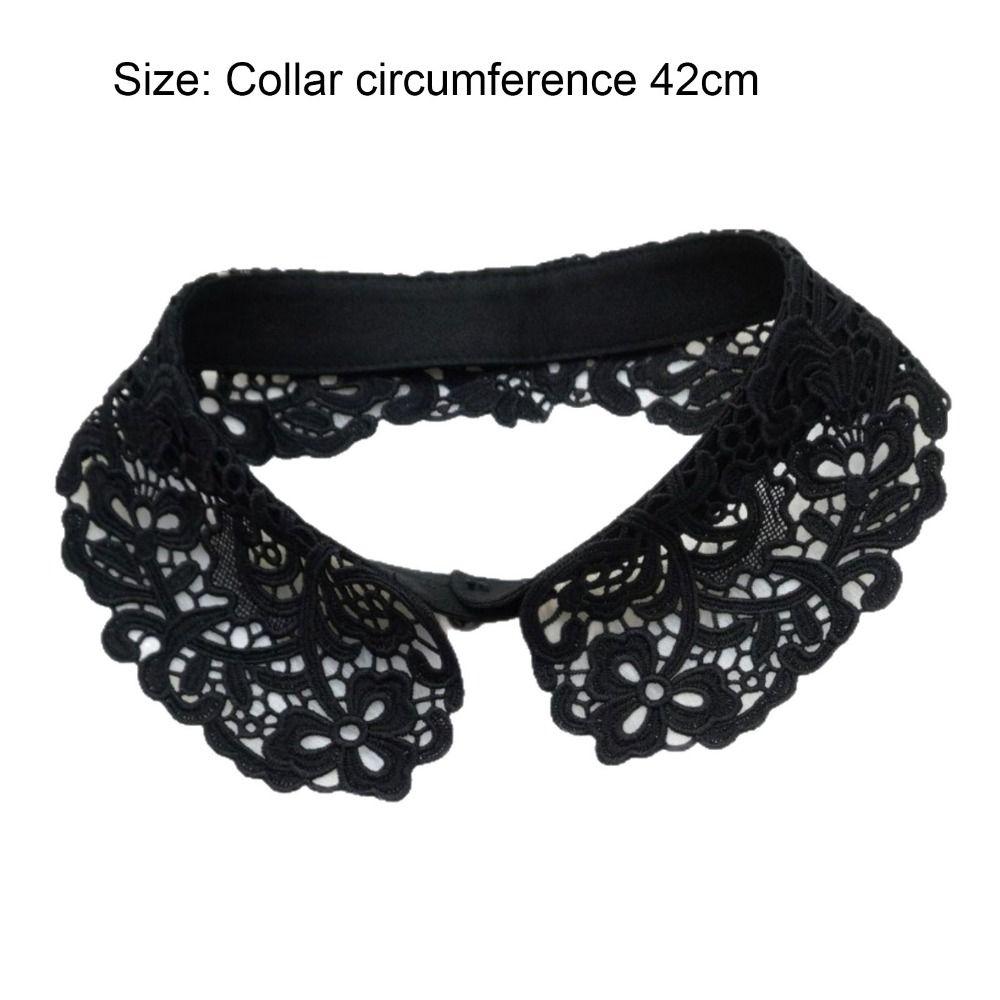 Lace Floral False Collar Black Decoration Collar Fashion Clothes Trim