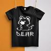 Graphic Women's T-Shirt Streetwear SpringSummer Short Sleeve Bear Print Trendy2025 Fast Ship