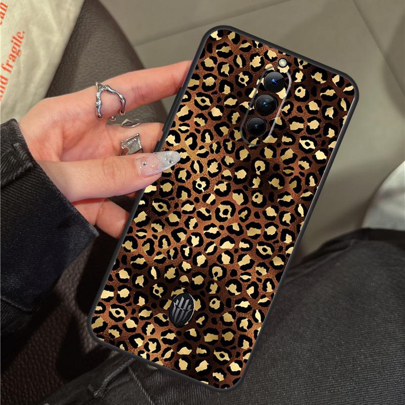 Luxury Leopard Case For ZTE Nubia RedMagic 11 10 Pro Plus 9 8 9S 8S 10S Pro 5G 5S 6S 7S 6 7 Pro 11 Air Cover