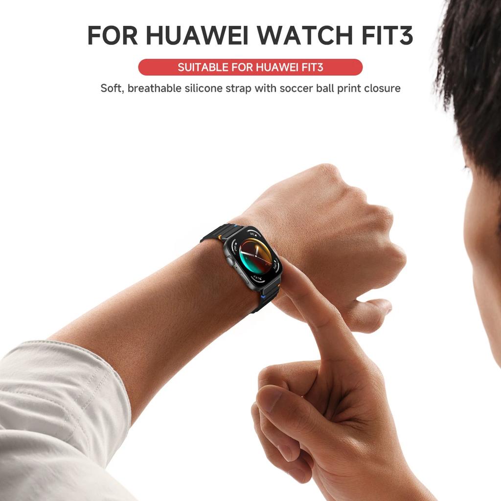 Sportovní silikonový řemínek pro Huawei Watch Fit 3, náhradní prodyšný náramek pro Huawei Watch Fit2/1, náramek Correa