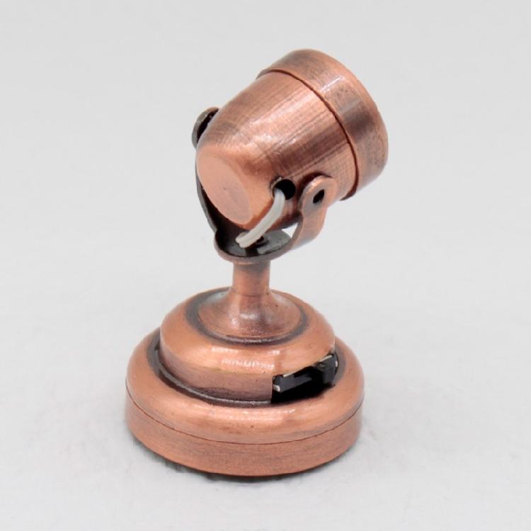 Dollhouses 1/12 Miniature Spotlight Rotating Wall Lamp With LED Light for Dollhouses Enthusiasts Collectible Furniture