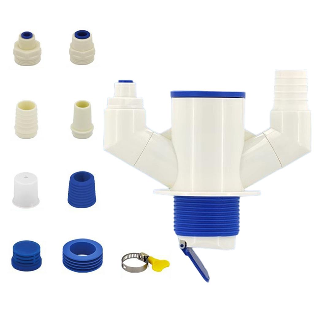 Not Smell Kitchen Drainage System ABS Sink Water Trap Kitchen Sink Drain Pipe Simple Install for Home & Restaurant Use