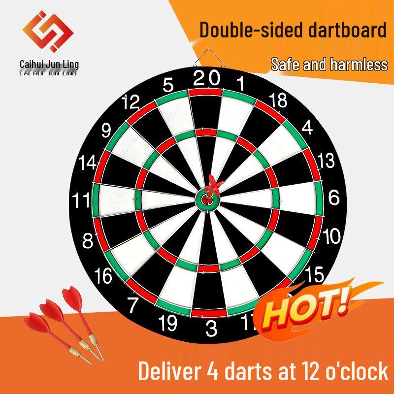 Double-Sided Dartboard Set