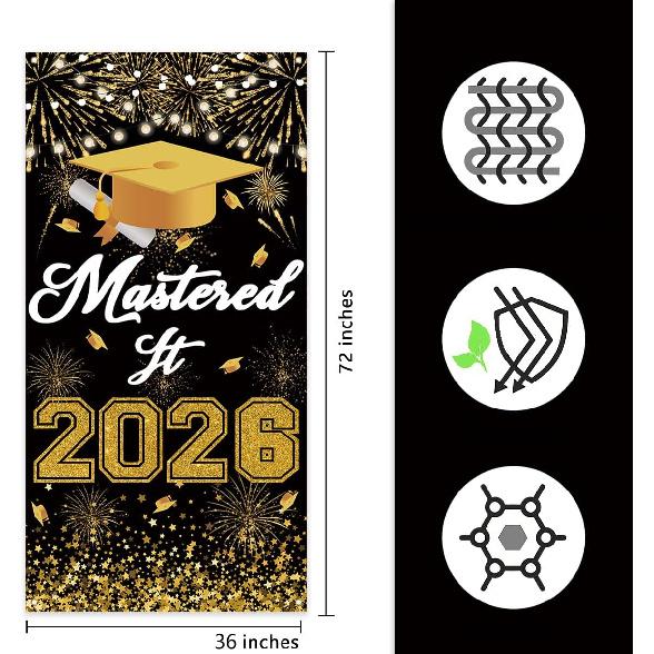 Graduation Decorations Class of 2026 Congratulations Grad Decor Mastered It Graduation Party Masters Decorations