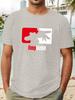 Limp Bizkit Graphic Logo Summer T-shirt - Casual Short Sleeve Round Neck Tee with Red & White Design